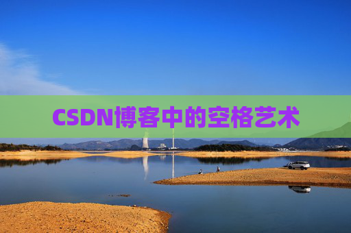 CSDN博客中的空格艺术